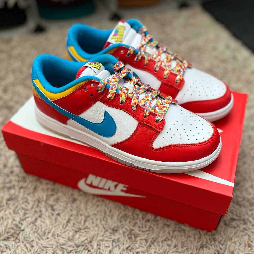 Nike Dunk Low QS, 7.5 Men’s / 9 Women’s, Fruity Pebbles x LeBron James